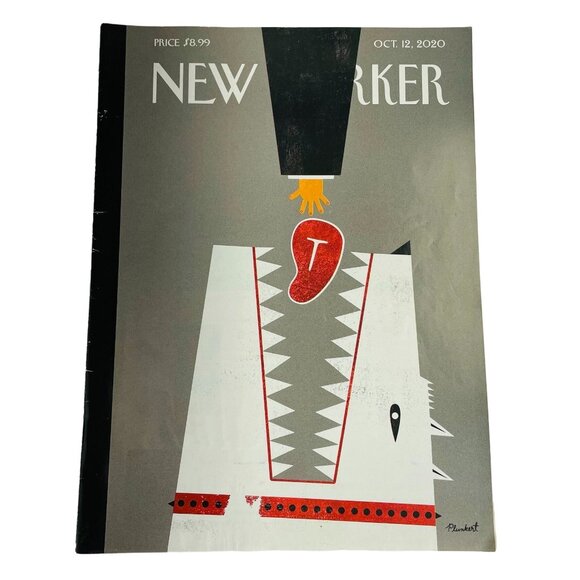 The New Yorker Magazine October 12 2020 Cover Red Meat David Plunkert u - Picture 1 of 3